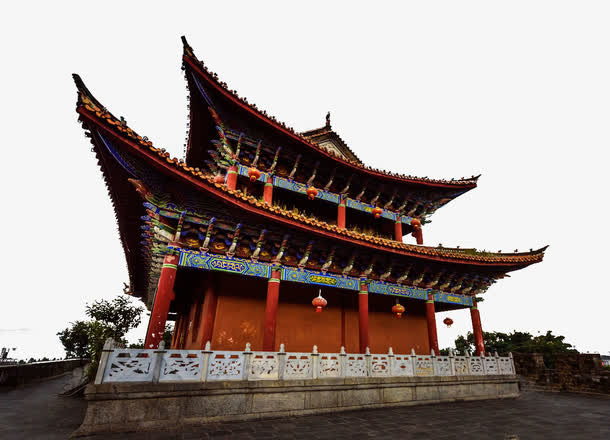 大理古城免抠