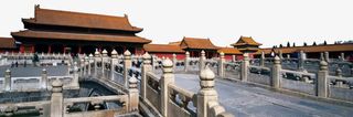 中国北京故宫风景免抠