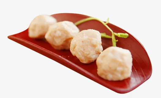 四颗手打虾丸免抠