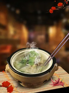 美味营养羊杂汤海报背景高清