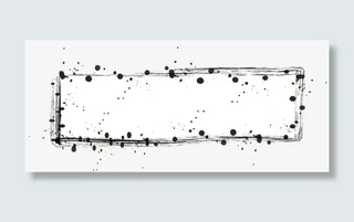 欧式花纹边框免抠