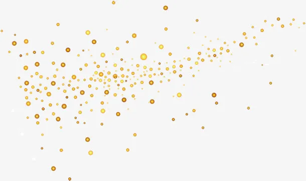 金色波点新店开业促销免抠