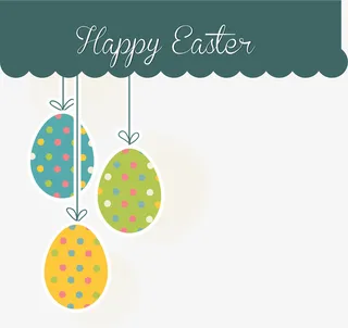 复活节快乐彩蛋挂饰免抠