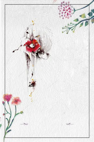 清明节唯美美女背景素材高清