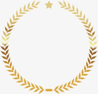 奢华金色叶子免抠