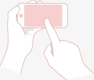 矢量卡通触屏手势素材图免抠