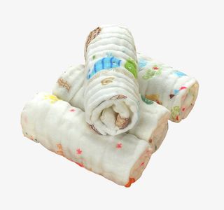 棉纱口水巾免抠