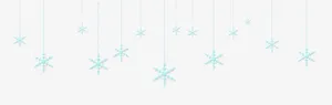 漂浮雪花免抠