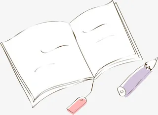书本边框免抠手绘/卡通卡通元素