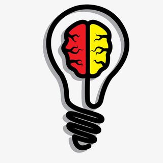 卡通赢在大脑思考的PNG免抠