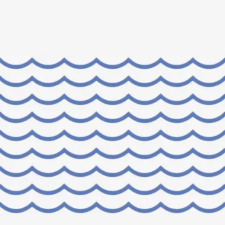 蓝色水波纹曲线线条免抠