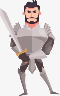 手持宝剑的中年大叔免抠