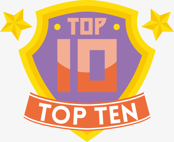 TOP10比赛排名标签免抠