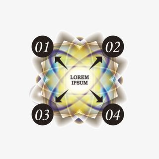 不规则图案和箭头免抠