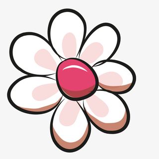 粉色水彩花朵免抠