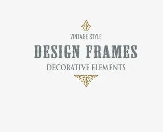 欧式花纹边框设计素材免抠