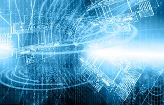 数字电子版面科技背景