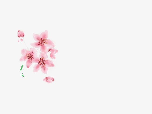 古风桃花素材免抠