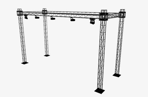 3D桁架图免抠
