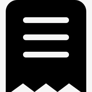 破损的黑色票符号图标免抠