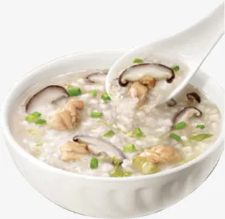 美味香菇鸡肉粥免抠