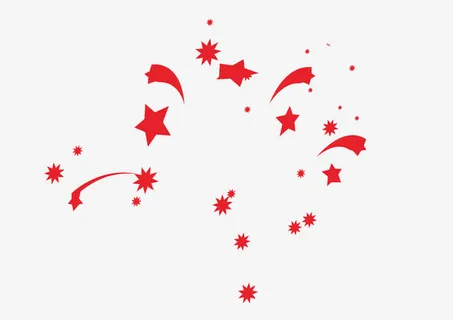 矢量红色立体星星素材免抠