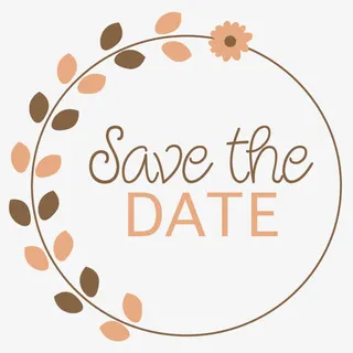 矢量树叶手绘花框免抠