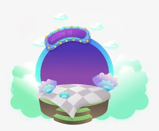 矢量卡通舞台场景元素免抠