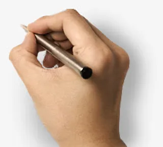 铅笔写字手卡通立绘免抠