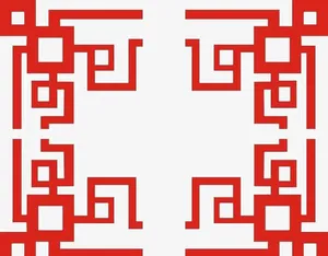 红色花边免抠