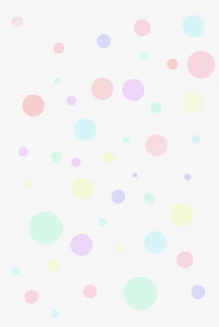 大小彩色圆点免抠