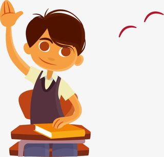 高考加油举手提问的男孩免抠