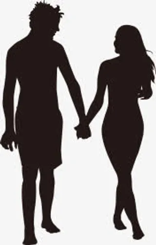 手牵手情侣海报背景七夕情人节