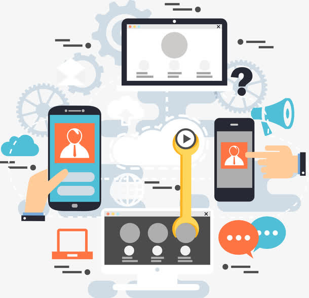 手机网络数据图免抠