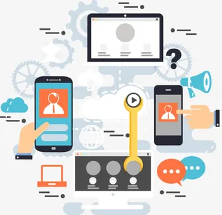 手机网络数据图免抠