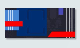 几何条纹色块banner背景高清