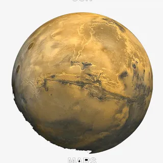 土黄色行星免抠