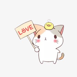 小猫咪和指示牌免抠