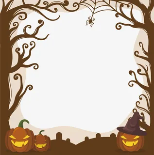 万圣节边框免抠