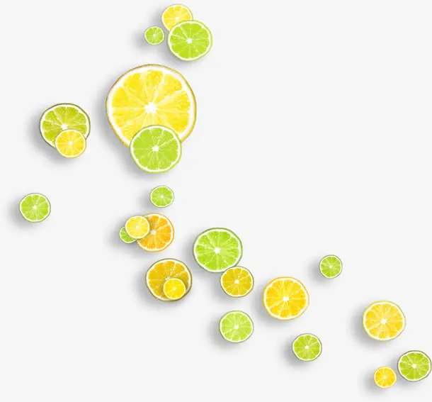 柠檬片水果素材免抠