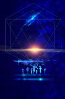 蓝色科技底纹微商招募加盟招聘海报背景素材高清 蓝色科技底纹微商招募加盟招聘海报背景素材高清