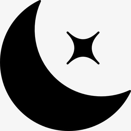 新月和星图标免抠
