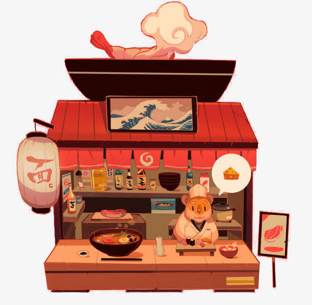 美食铺子免抠