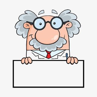 卡通钻研的博士PNG免抠