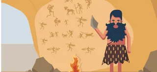 手绘男人古代背景高清