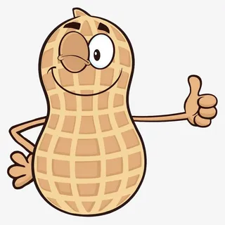 伸手点赞的花生免抠图免抠