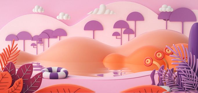 C4D，手绘，卡通，插画高清