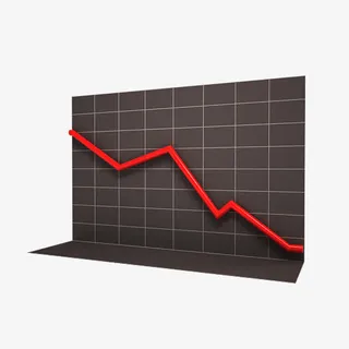 下滑曲线图表免抠