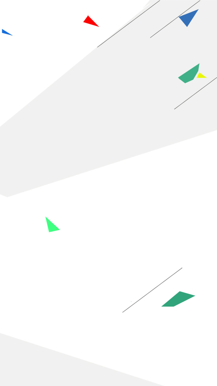 白色几何扁平化h5背景高清