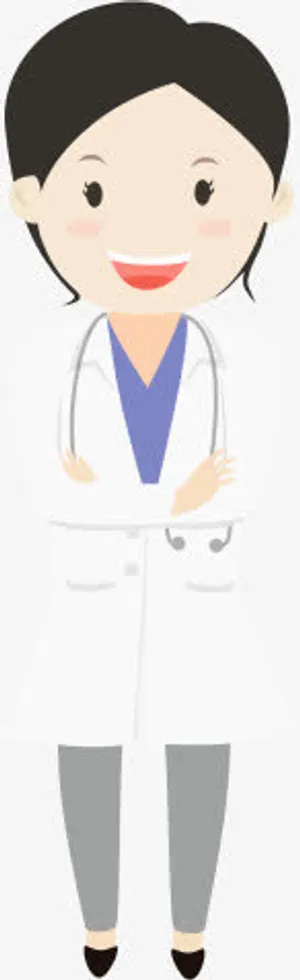 卡通女医生在线咨询免抠